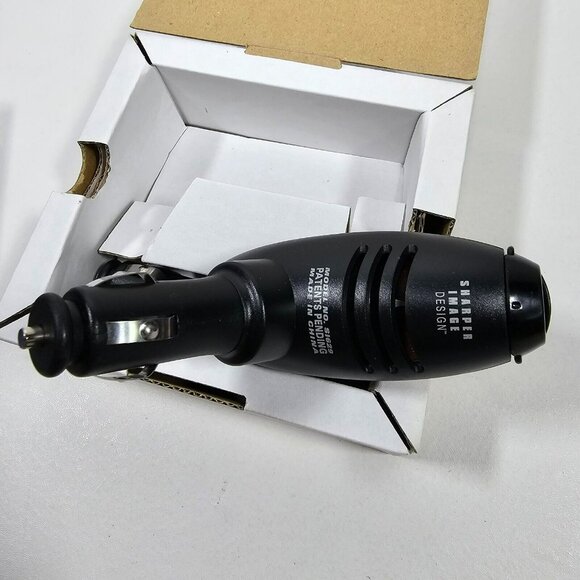 Sharper Image Car Plug-In Ionizer Woodgrain with Elbow Adapter in Original Box - Picture 3 of 6